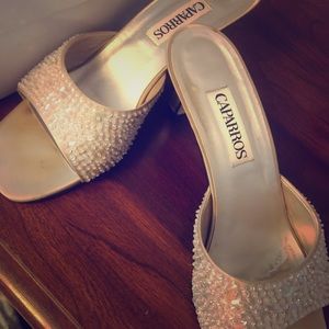 Gorgeous EUC (worn once) sequin Caparros slides